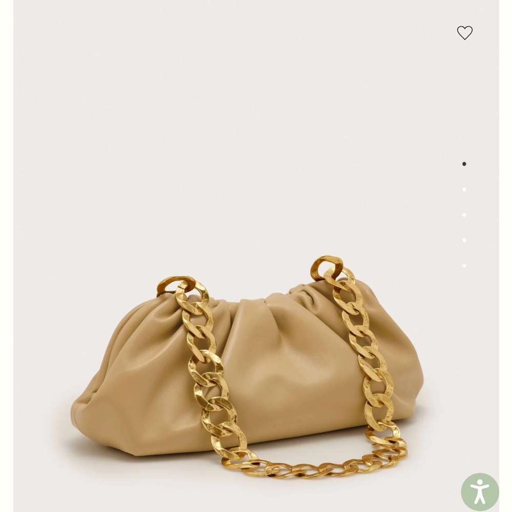 cult gaia dulce shoulder bag in sand NWT and dust bag $598 MSRP